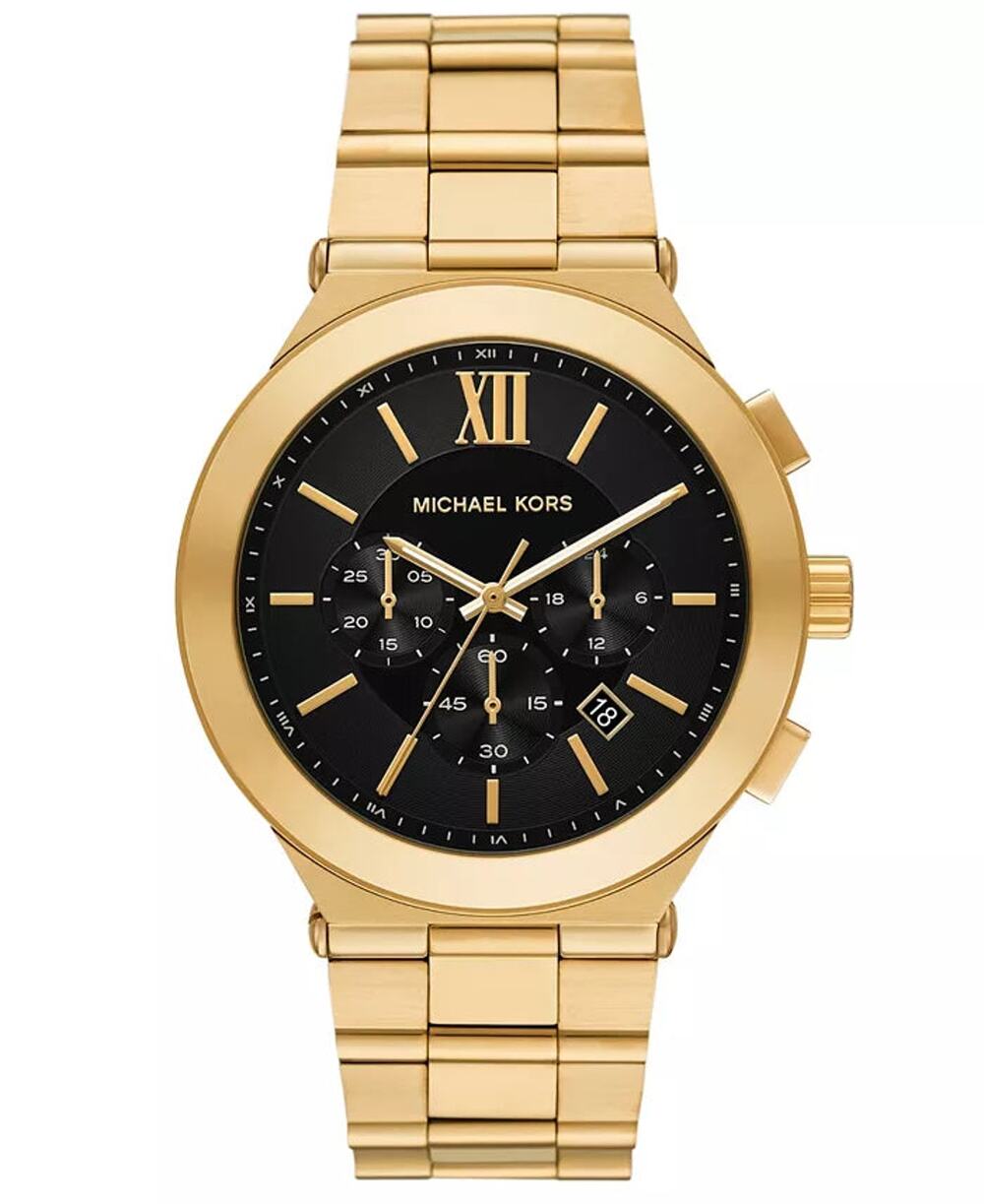 Michael Kors Men's Billie Chronograph Gold-Tone Stainless Steel Watch, 44mm